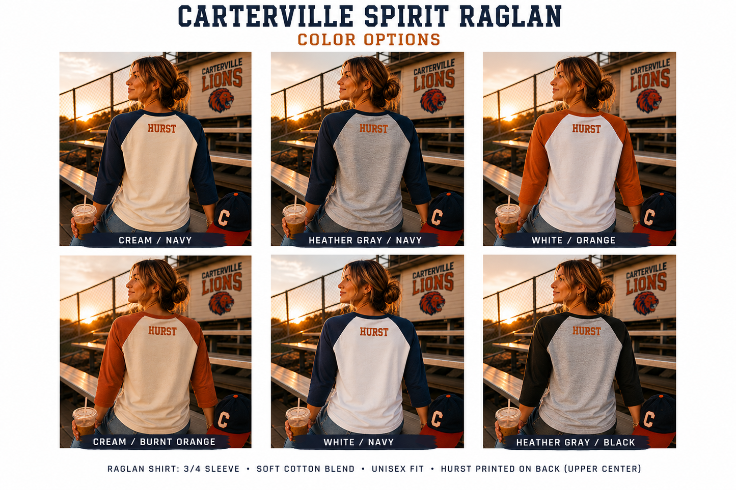 Varsity Numbers 3/4 Sleeve Raglan Tee (Personalized)