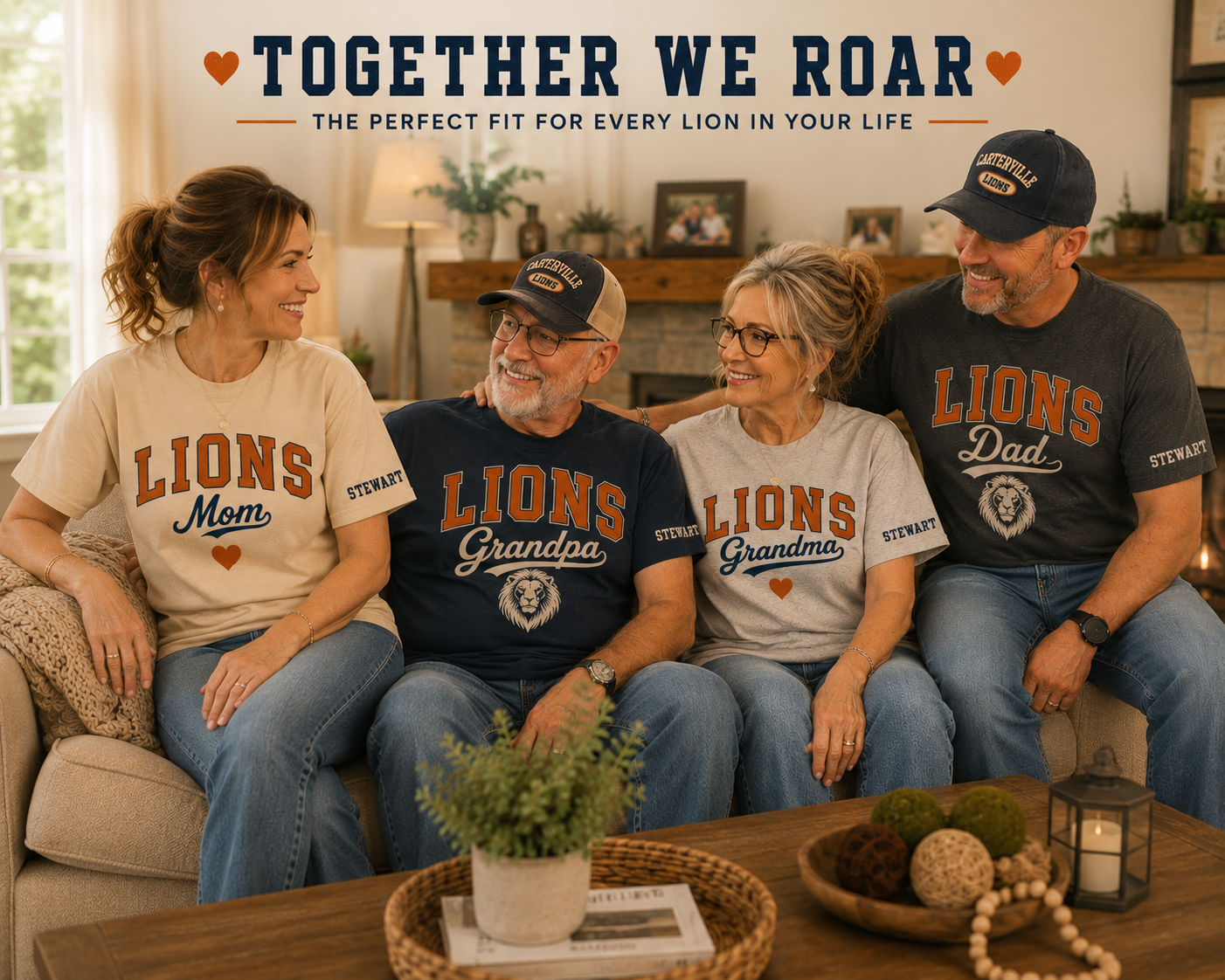 Family Lions Grandma Tee