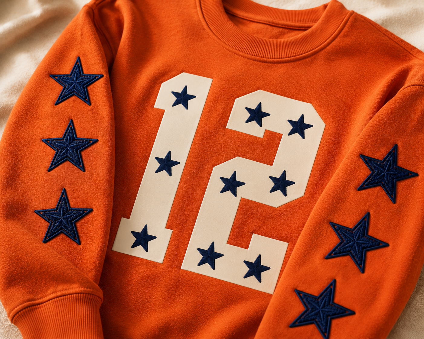 Varsity Star Numbers Sweatshirt (Personalized)