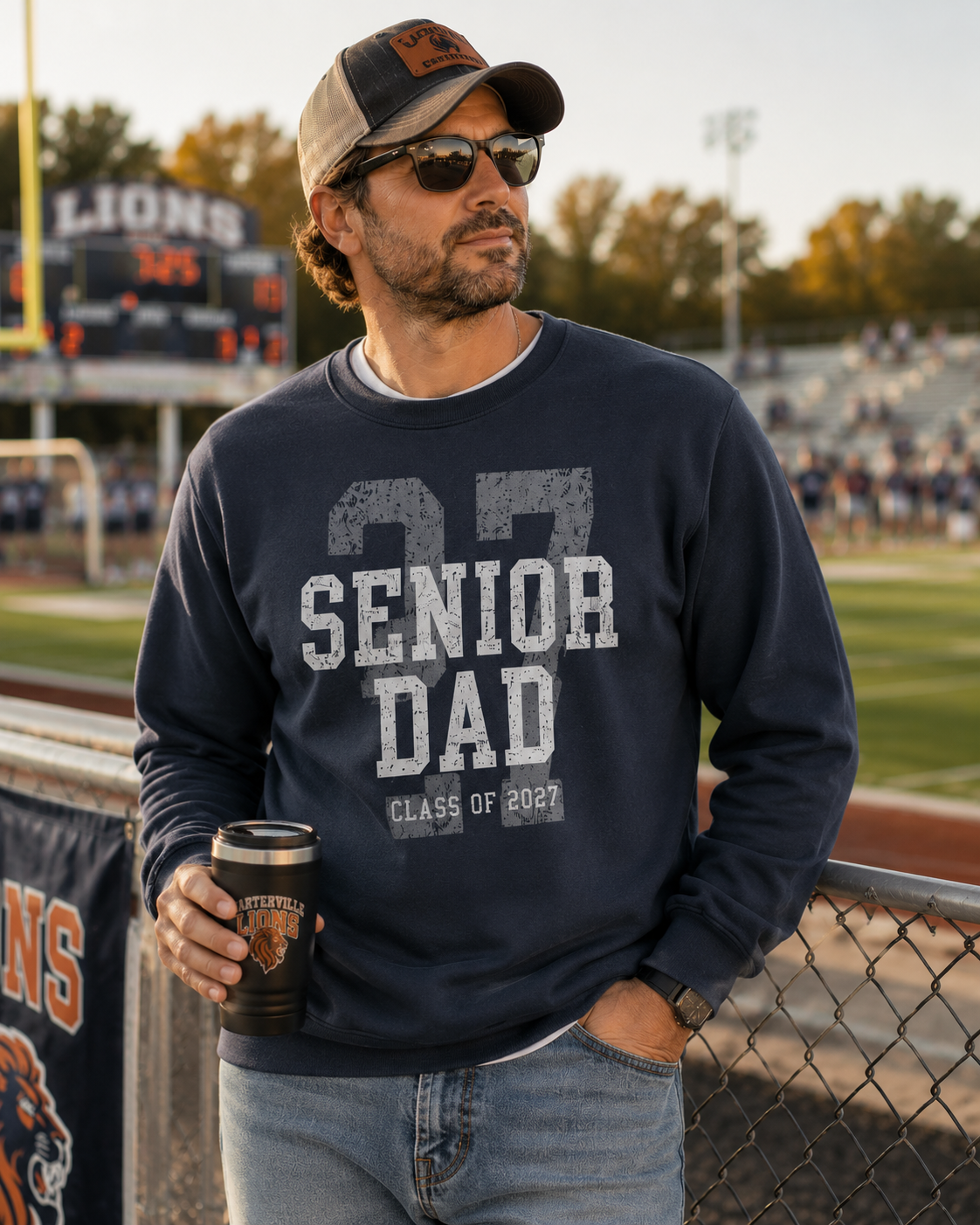 Senior Dad Hoodie/ Crewneck Sweatshirt