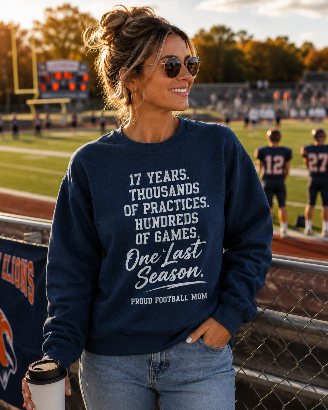 One Last Season Mom Hoodie/ Crewneck Sweatshirt