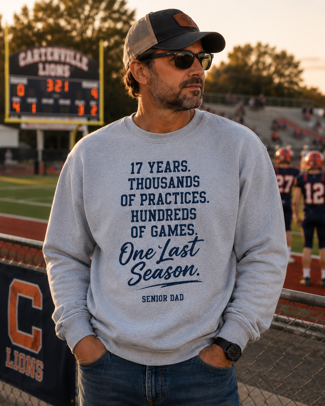 One Last Season Dad Hoodie/ Crewneck Sweatshirt