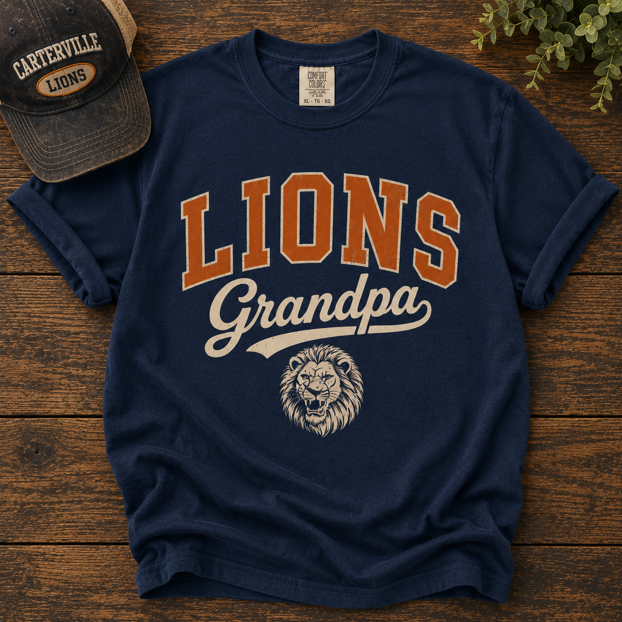 Family Lions Grandpa Tee