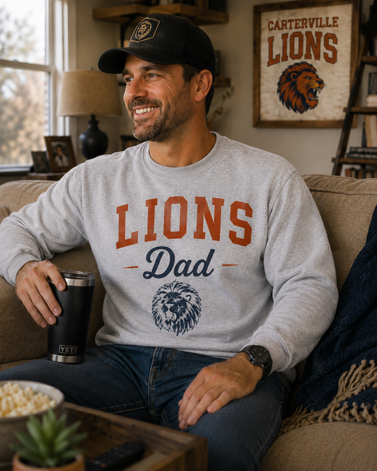 Lion Dad Hoodie/ Crewneck Sweatshirt