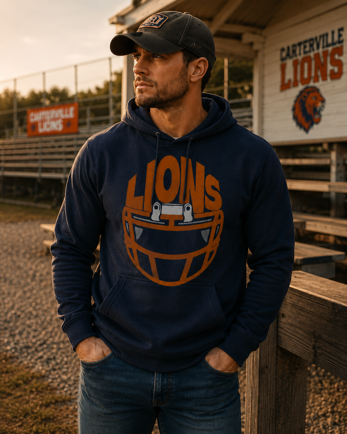 Lions Football Helmet Tee (Copy)