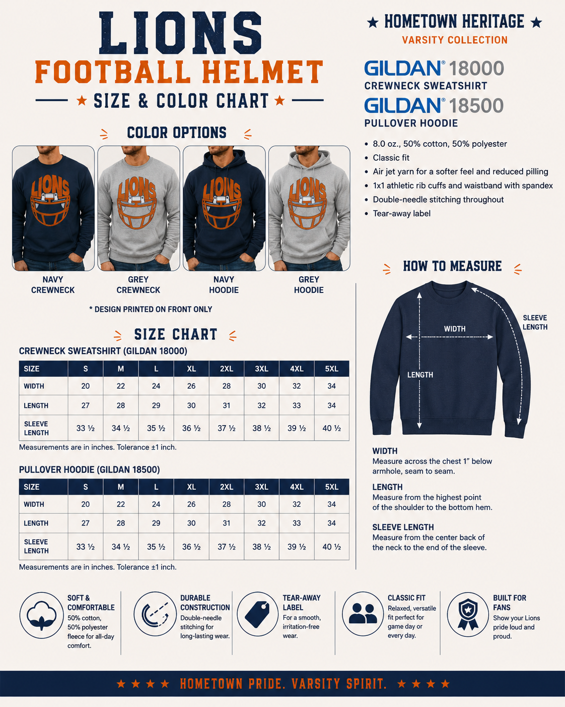 Lions Football Helmet Tee (Copy)