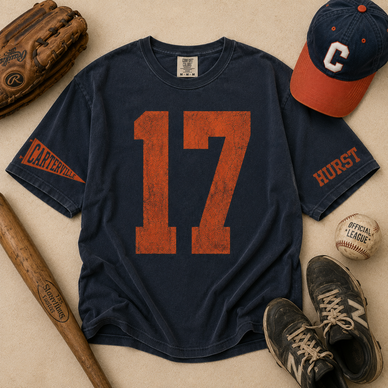 Varsity Stars Number Tee (Personalized)